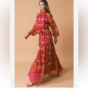 Flying Tomato Long Dress Floral